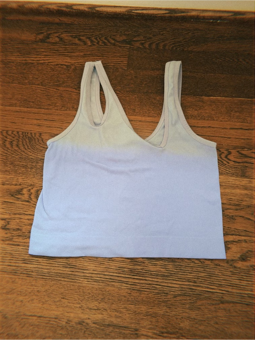 Women’s Blue Racerback Crop Tank Top